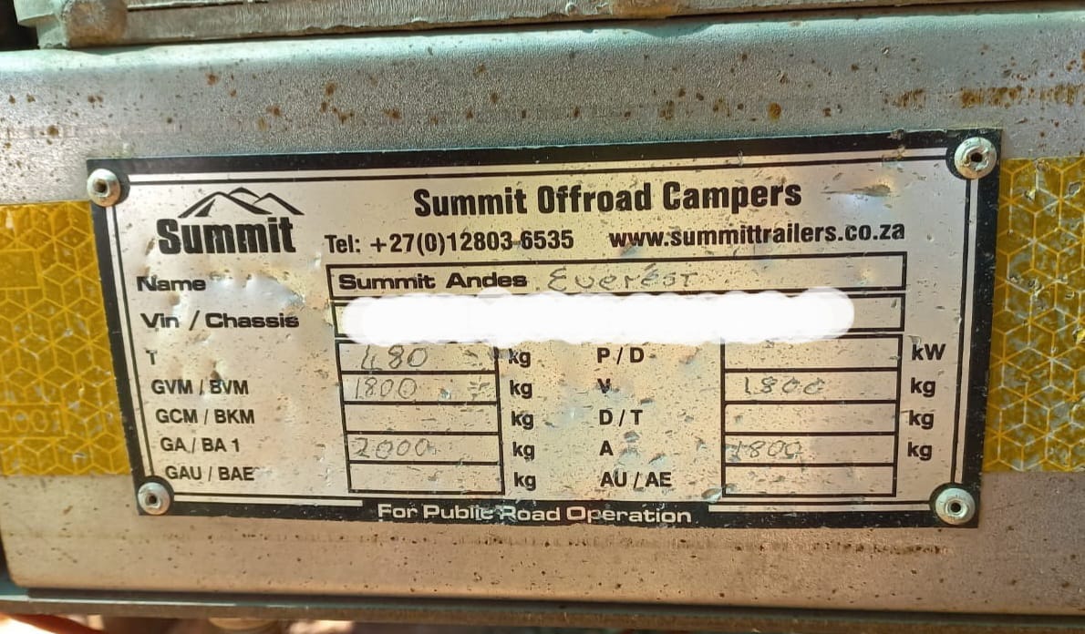 SOLD 2019 Summit Everest Offroad Camping Trailer (CT 1243)