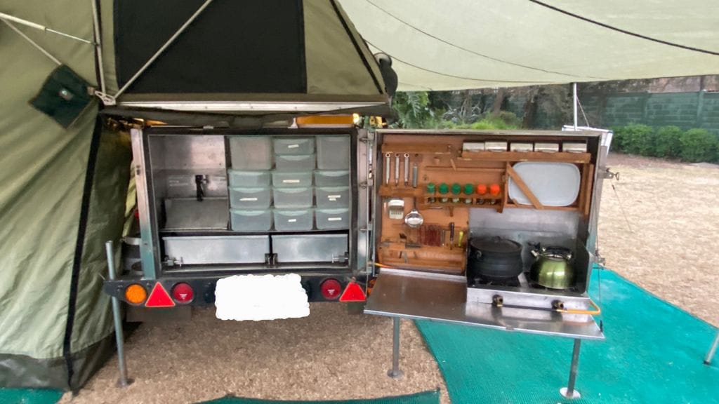 SOLD 2007 Desert Wolf Stainless Steel 4x4 Camping Trailer (CT 1356)