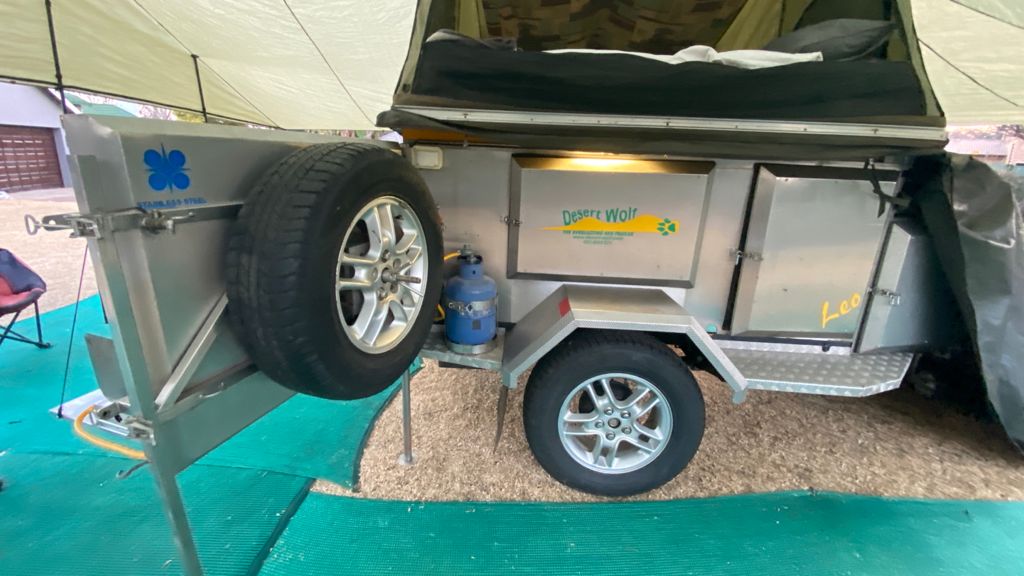 SOLD 2007 Desert Wolf Stainless Steel 4x4 Camping Trailer (CT 1356)