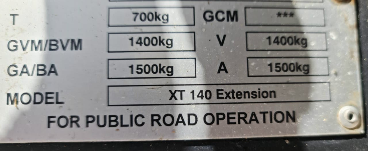 Jurgens XT 140 Camping Trailer (CT 1393)