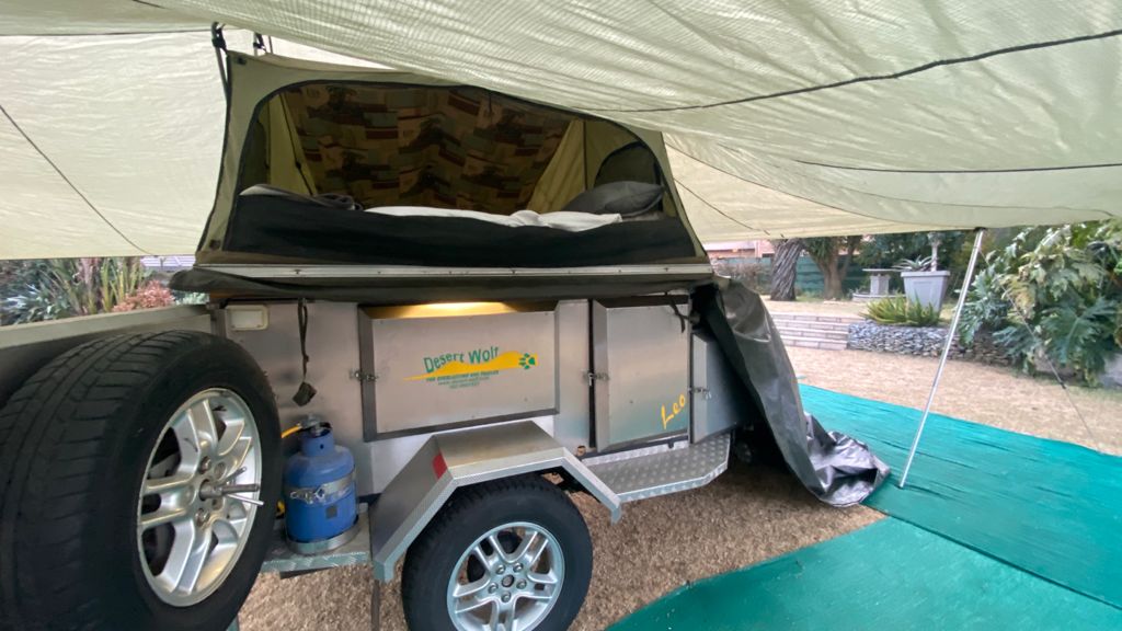 SOLD 2007 Desert Wolf Stainless Steel 4x4 Camping Trailer (CT 1356)