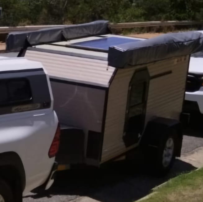 SOLD 1997 Custom Square Box Camper (CT 1315)