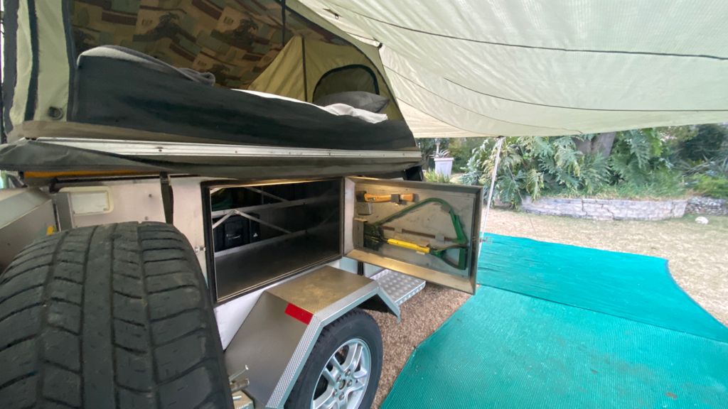 SOLD 2007 Desert Wolf Stainless Steel 4x4 Camping Trailer (CT 1356)