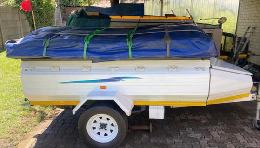 SOLD 1995 Venter Trailer with Jurgens Camp lite tent (CT 1301)