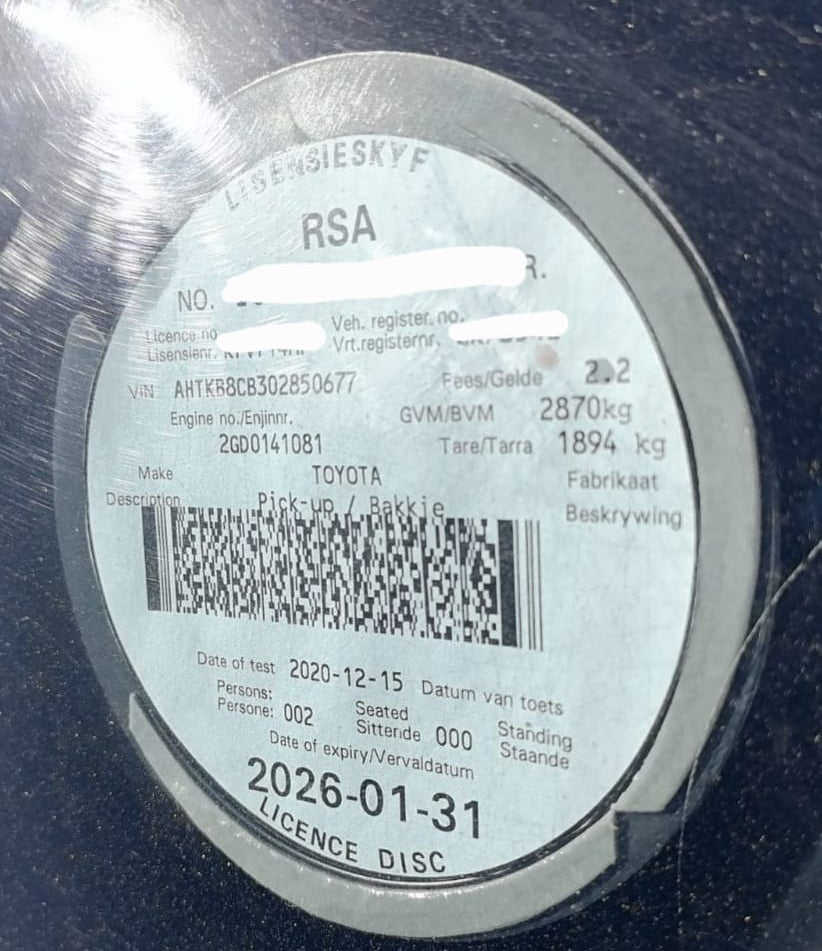 2016 Toyota Hilux Navi Camper (CT 1476)